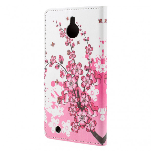 Чехол книжка с рисунком для Microsoft Lumia 850 (Сакура)
