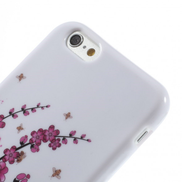 TPU Чехол накладка с рисунком для iPhone 6, 6S (Ветка вишни)