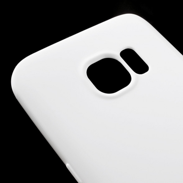 TPU Мягкий чехол накладка для Samsung Galaxy S7 (SM-G930) (Белый)