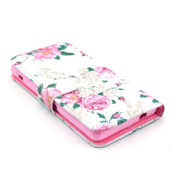 Чехол книжка с рисунком для Sony Xperia Z1 Compact D5503 (Розы)