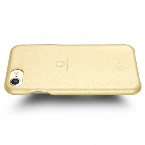 Кожаный чехол - накладка LENUO для iPhone 7 (Золото)