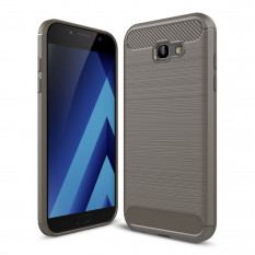 Чехол Carbon Fiber для Samsung Galaxy A7 (2017) SM-A720F (серый)