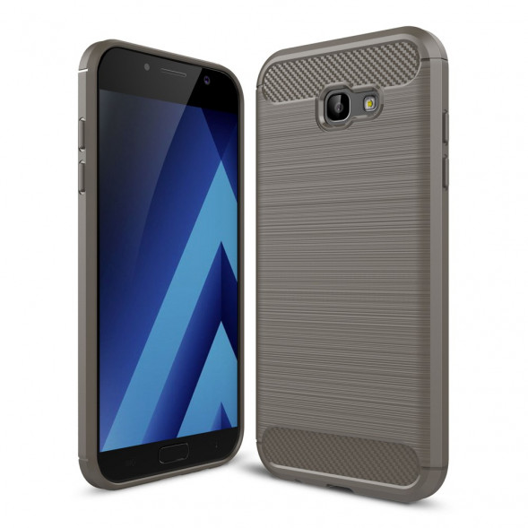 Чехол Carbon Fiber для Samsung Galaxy A7 (2017) SM-A720F (серый)