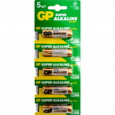 Батарейка мизинчиковая AAA GP LR03-5BL Super Alkaline 1.5В