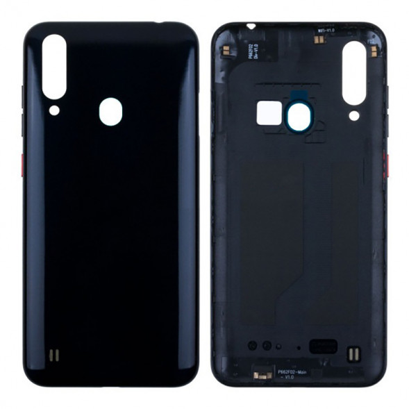 Задняя крышка корпуса для ZTE A7 2020 (с отверстием под отпечаток) (Черный)