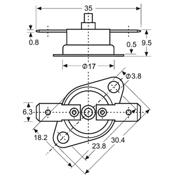 ТК32-01-100 Термостат с ручным возвратом