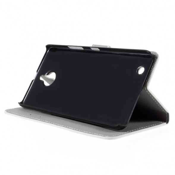 Чехол книжка с рисунком для Microsoft Lumia 850 (Сова)