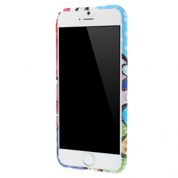 TPU Чехол накладка с рисунком для iPhone 6, 6S (Дизайнерские лепестки)