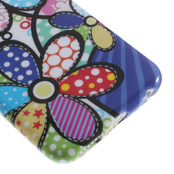 TPU Чехол накладка с рисунком для iPhone 6, 6S (Дизайнерские лепестки)