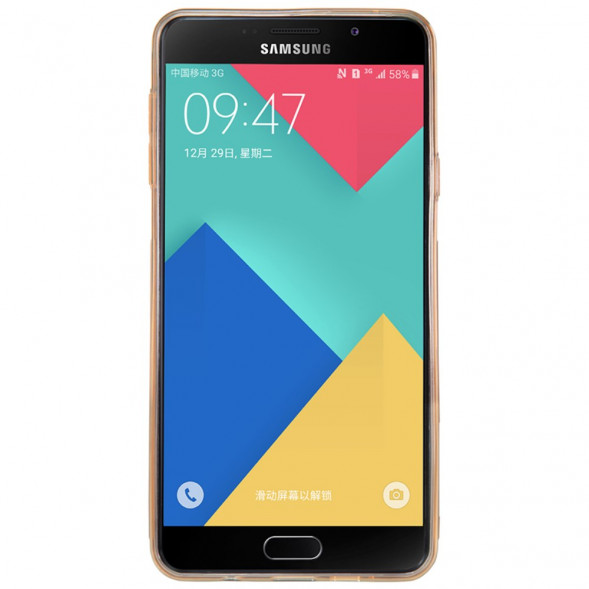 Чехол накладка Nillkin для Samsung Galaxy A5 (2016) SM-A510 (Золотистый)