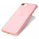 Кожаный чехол - накладка LENUO для iPhone 7 (Розовый)