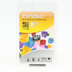 Карта памяти microSDHC 8Gb Exployd Class10 без адаптера