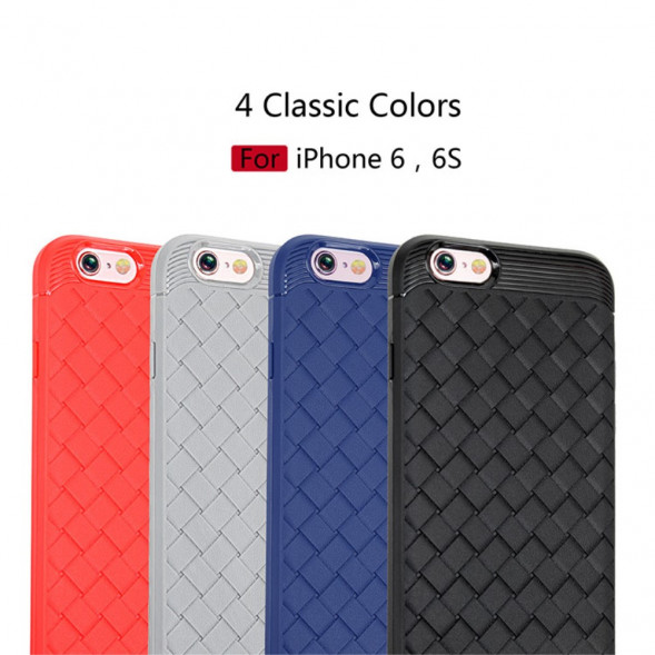 Мегкий чехол под плеть для iPhone 6s / 6 (красный)