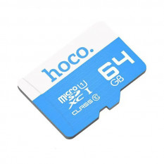 Карта памяти MicroSD 64 ГБ Hoco Class 10 Микро СД флешка для телефона, смартфона (Синий)