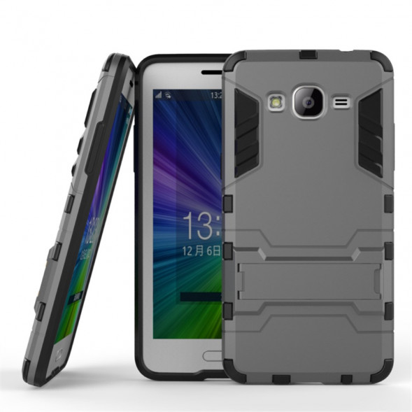 Гибридный чехол для Samsung Galaxy Grand Prime G532, G531, G530 (серый)