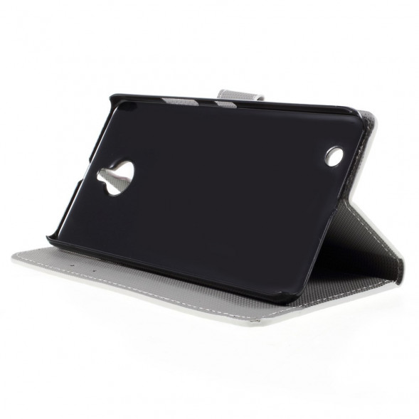 Чехол книжка с рисунком для Microsoft Lumia 850 (Цветок)