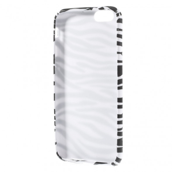 TPU Чехол накладка с рисунком для iPhone 6, 6S (Зебра)