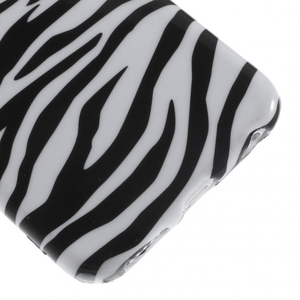 TPU Чехол накладка с рисунком для iPhone 6, 6S (Зебра)