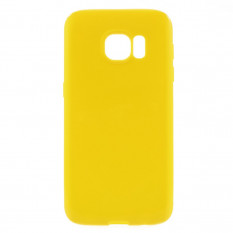 TPU Мягкий чехол накладка для Samsung Galaxy S7 (SM-G930) (Желтый)