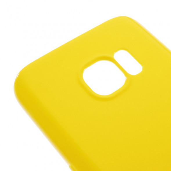 TPU Мягкий чехол накладка для Samsung Galaxy S7 (SM-G930) (Желтый)