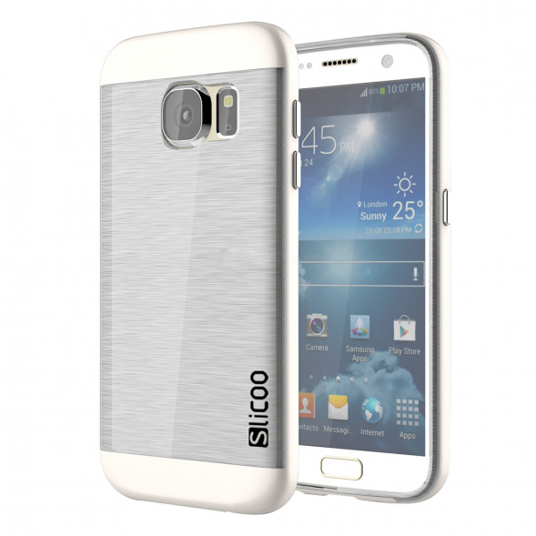 Чехол накладка Slicoo для Samsung Galaxy S7 (SM-G930) (Белый)