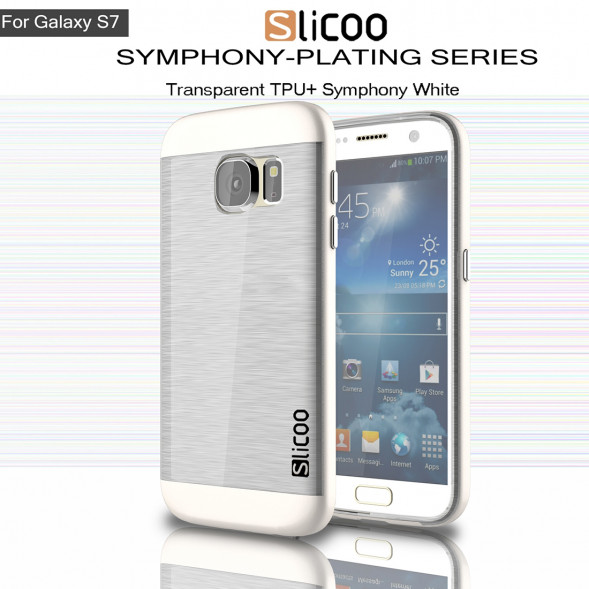 Чехол накладка Slicoo для Samsung Galaxy S7 (SM-G930) (Белый)