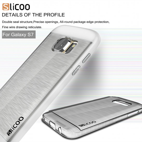 Чехол накладка Slicoo для Samsung Galaxy S7 (SM-G930) (Белый)