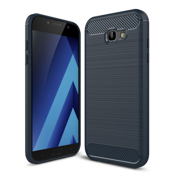 Чехол Carbon Fiber для Samsung Galaxy A7 (2017) SM-A720F (синий)