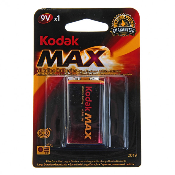 Батарейка крона Kodak 6LR61-1BL, MAX Alkaline