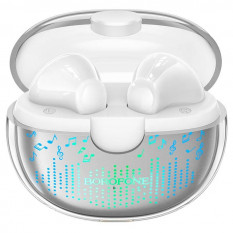 Наушники беспроводные Borofone BW15 Bluetooth в кейсе (Белый)