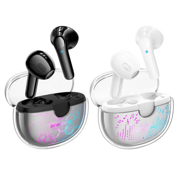 Наушники беспроводные Borofone BW15 Bluetooth в кейсе (Белый)