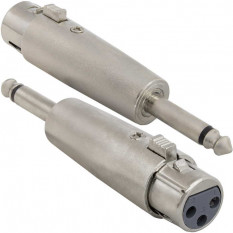 Разъем JD-493 / XLR 3P F-jack 6.3 mono M