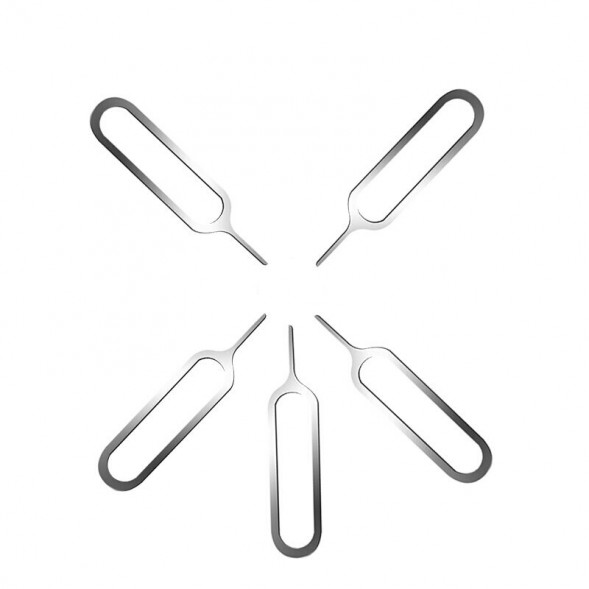 Ключ скрепка для телефона, айфона, андройда комплект из 5 штук извлечения симкарты