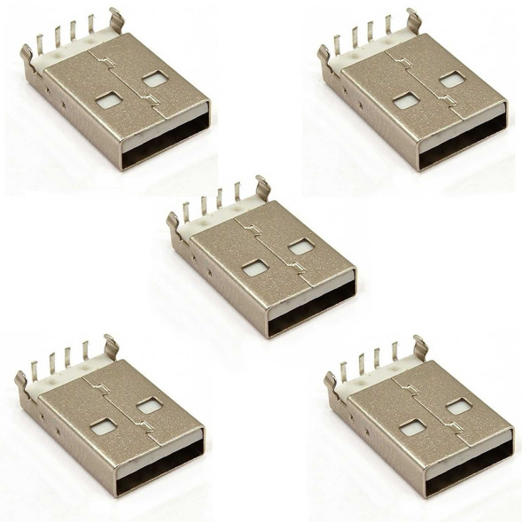 USBA-1M Вилка (M) USB, тип А (5 штук) Разъем универсальный
