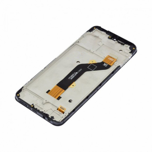 Дисплей для Tecno Spark 8C (KG5n) в сборе с тачскрином в рамке OR (Черный)
