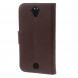 Чехол книжка с визтницей и ремешком для Acer Liquid Z330, Z320 (Коричневый)