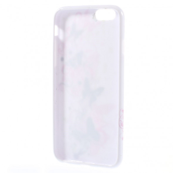 TPU Чехол накладка с рисунком для iPhone 6, 6S (Летающий бабочки)