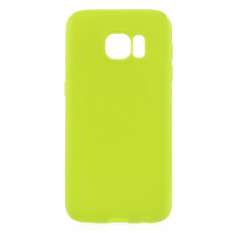 TPU Мягкий чехол накладка для Samsung Galaxy S7 (SM-G930) (Зеленый)