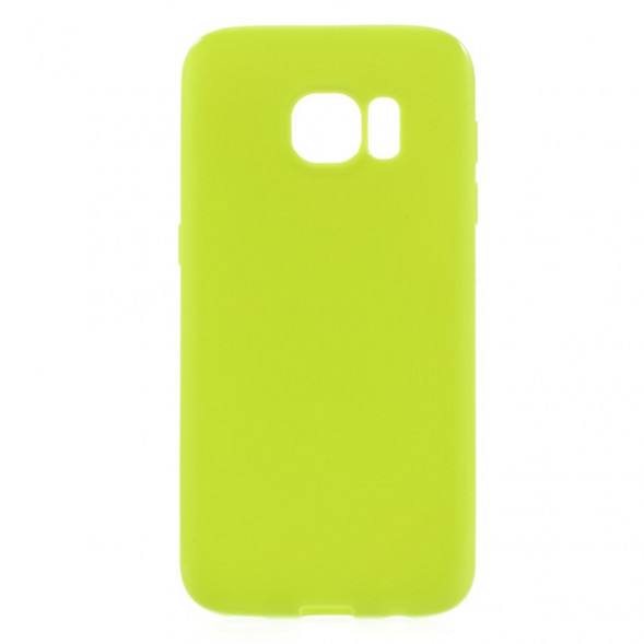 TPU Мягкий чехол накладка для Samsung Galaxy S7 (SM-G930) (Зеленый)