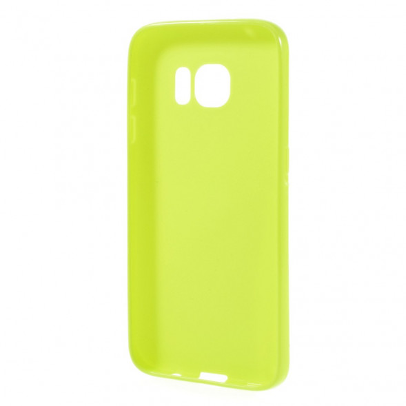 TPU Мягкий чехол накладка для Samsung Galaxy S7 (SM-G930) (Зеленый)