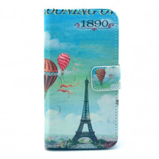 Чехол книжка с рисунком для Sony Xperia Z1 Compact D5503 (Эйфелева башня)