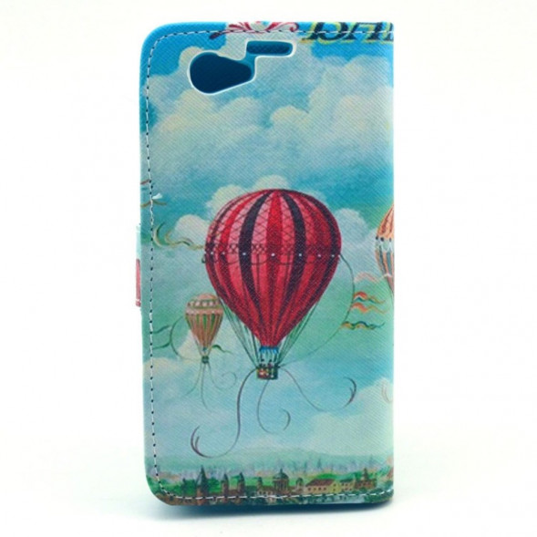 Чехол книжка с рисунком для Sony Xperia Z1 Compact D5503 (Эйфелева башня)