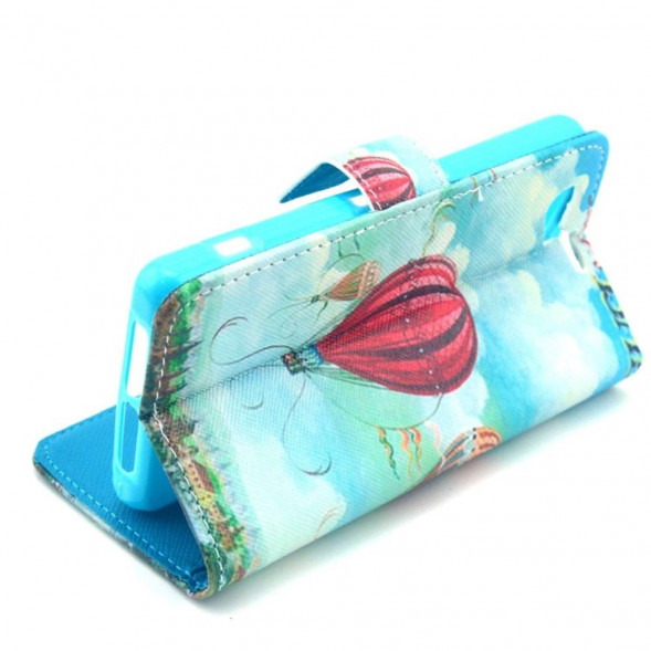 Чехол книжка с рисунком для Sony Xperia Z1 Compact D5503 (Эйфелева башня)