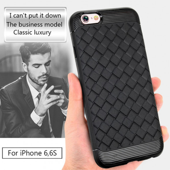 Мегкий чехол под плеть для iPhone 6s / 6 (черный)