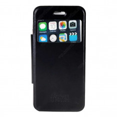 Чехол-книжка с окном информации CaseGuru для iPhone 6/6S (черный)