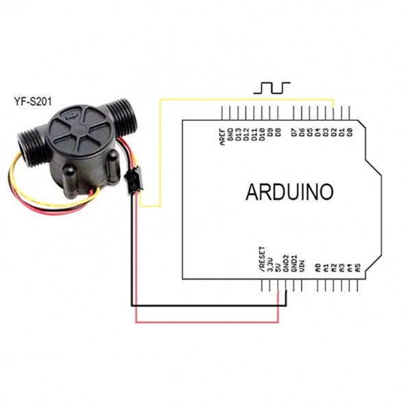 YF-S201 White Прецизионный датчик расхода воды