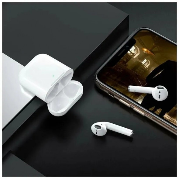 Наушники беспроводные Borofone BW25 Bluetooth в кейсе (Белый)