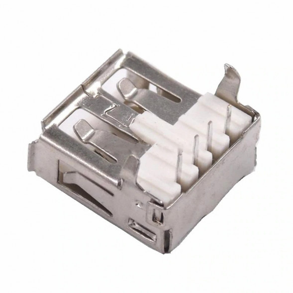 USBA-1J (SZC) (2 штуки) Разъем USB Типа A USB 2.0 гнездо 4 вывод(-ов) прямой угол