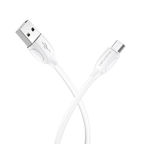 Кабель MicroUSB Borofone BX17 (белый)