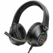 Наушники игровые HOCO W108 Sue 3.5 мм+USB, 2м, накладная, громкость +/- (черный)